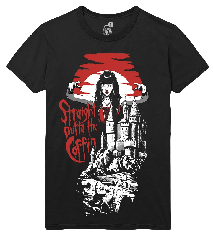 Brams Castle Unisex T-Shirt-- Collared T-Shirt Boat Neck A-Line
