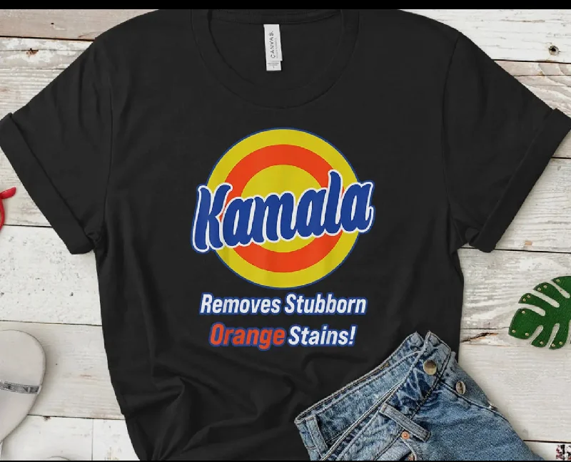 Kamala Harris T-Shirt-- Solid Print Embellished