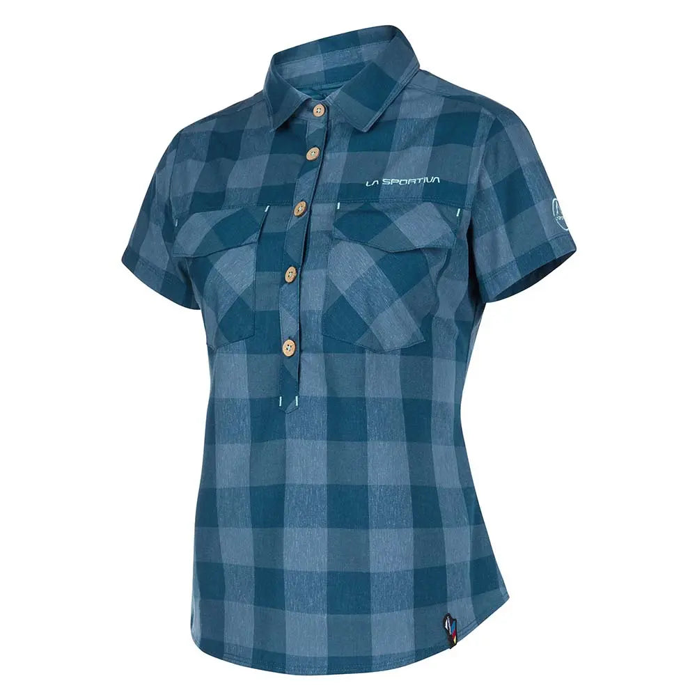 La Sportiva Nomad Short Sleeve Shirt - Women's-- Anti-Shrink Durable Soft