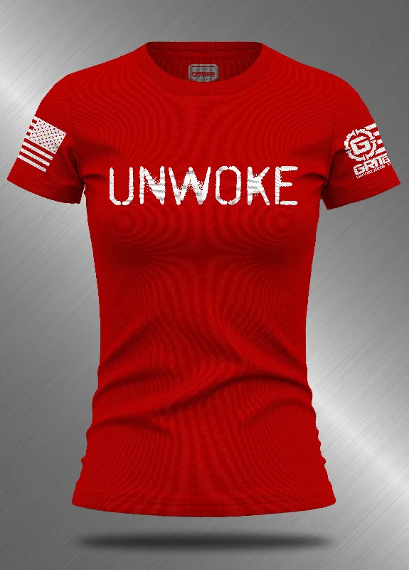 UNWOKE Women's RELAXED T-Shirt-- Seamless Knitted Crochet