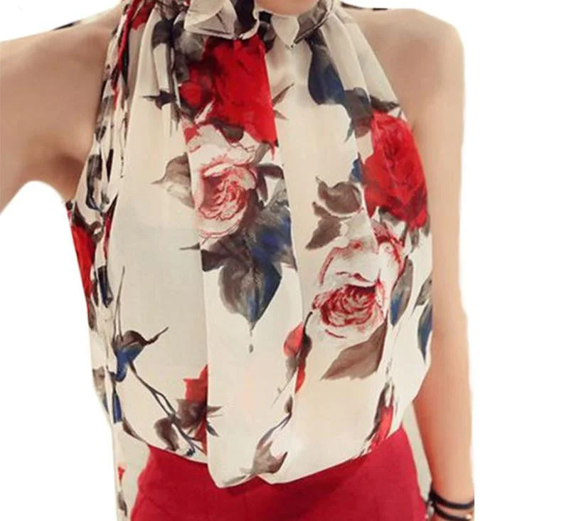 Women Sleeveless Chiffon Floral Print Blouse Ruffles Turtleneck Tops Shirt T57334-- Mesh Blend Leather Blend Suede Blend Women Sleeveless Chiffon Floral Print Blouse Ruffles Turtleneck Tops Shirt T57334-- Mesh Blend Leather Blend Suede Blend