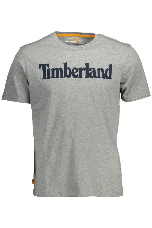 Gray Cotton Men T-shirt-- Hooded Caped Shawl Collar