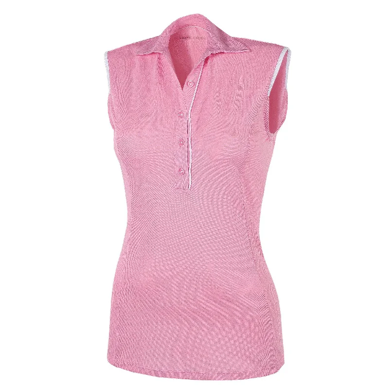 Mila - Breathable sleeveless golf shirt-- Jersey Fabric Tulle Fabric Batik Fabric