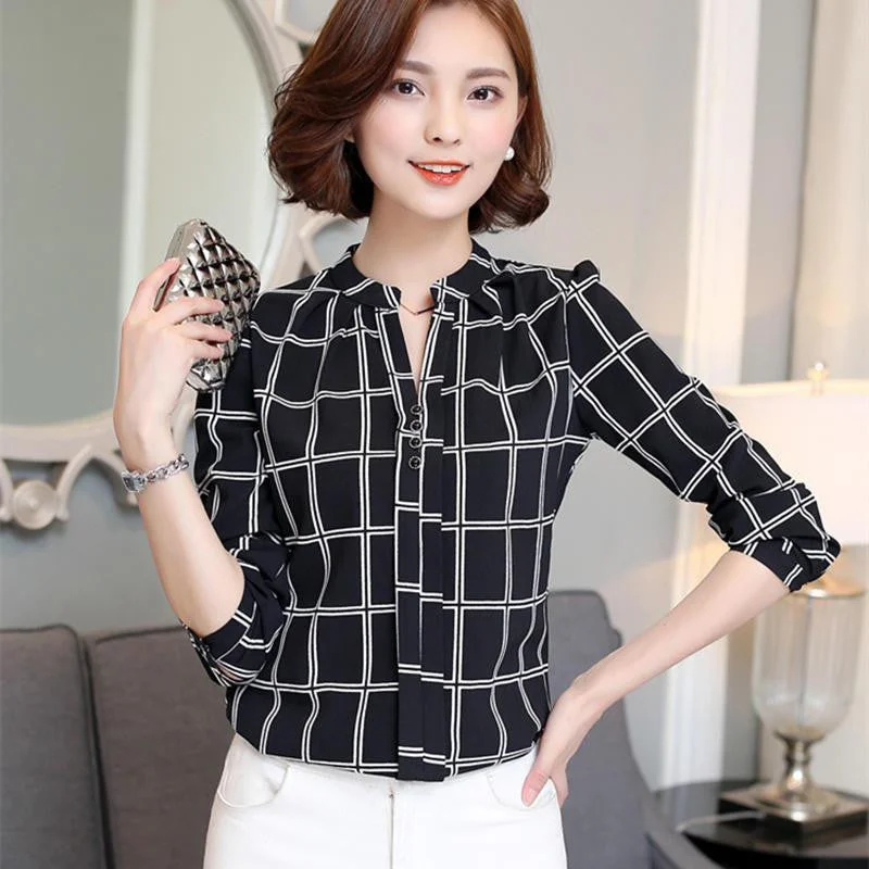 black plaid