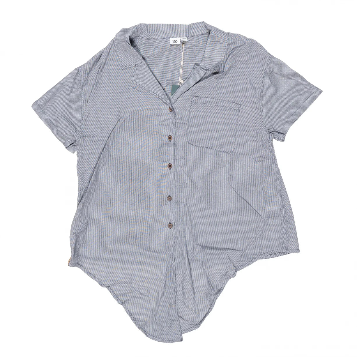 Tentree Isa Tie Front Shirt - Women's-- Hooded Caped Shawl Collar
