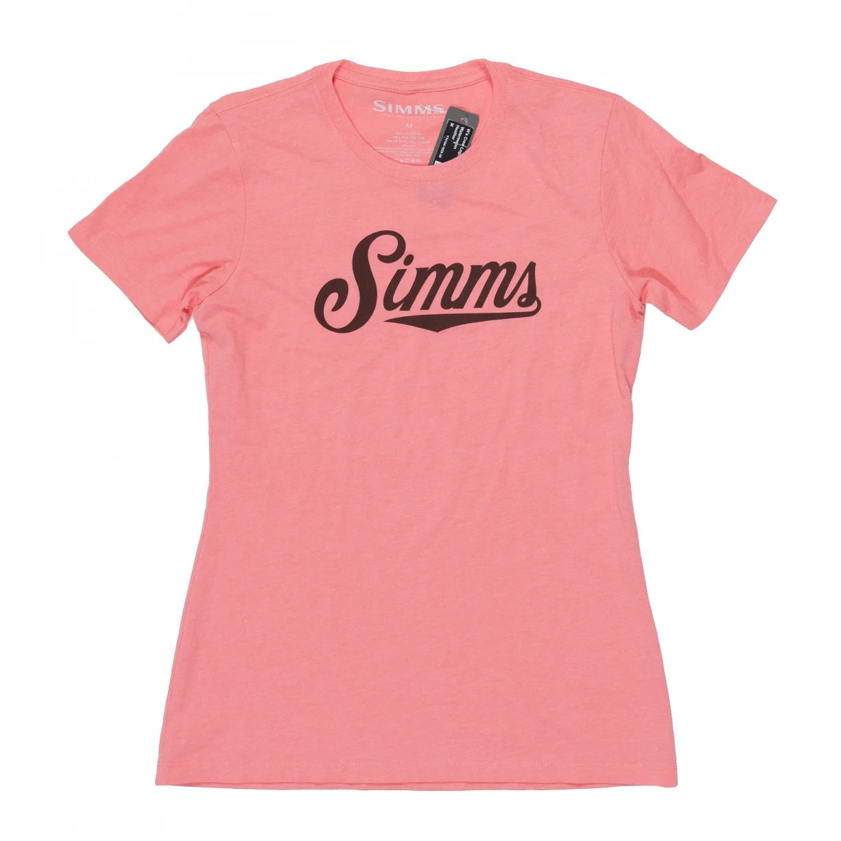 Simms Crew Logo T-Shirt-- Spandex Blend Rayon Blend Denim Blend