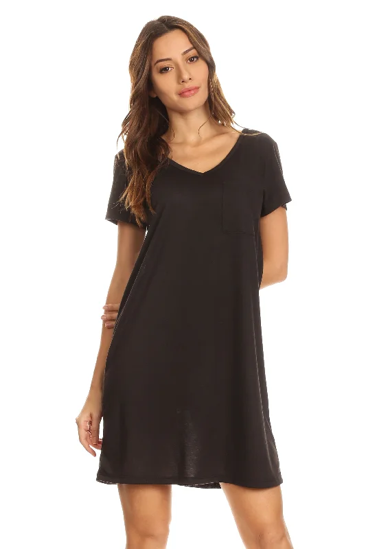 Cross Back T-Shirt Dress-- Jersey Fabric Tulle Fabric Batik Fabric