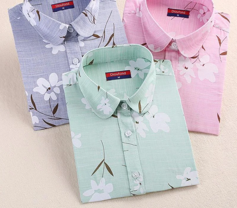 Women Blouses Animal Cotton Shirts Women Floral Green Blouse Shirt Long Sleeve Tops Polka Dot Plus Size 5XL-- Fashionable Trendy Casual Women Blouses Animal Cotton Shirts Women Floral Green Blouse Shirt Long Sleeve Tops Polka Dot Plus Size 5XL-- Fashionable Trendy Casual
