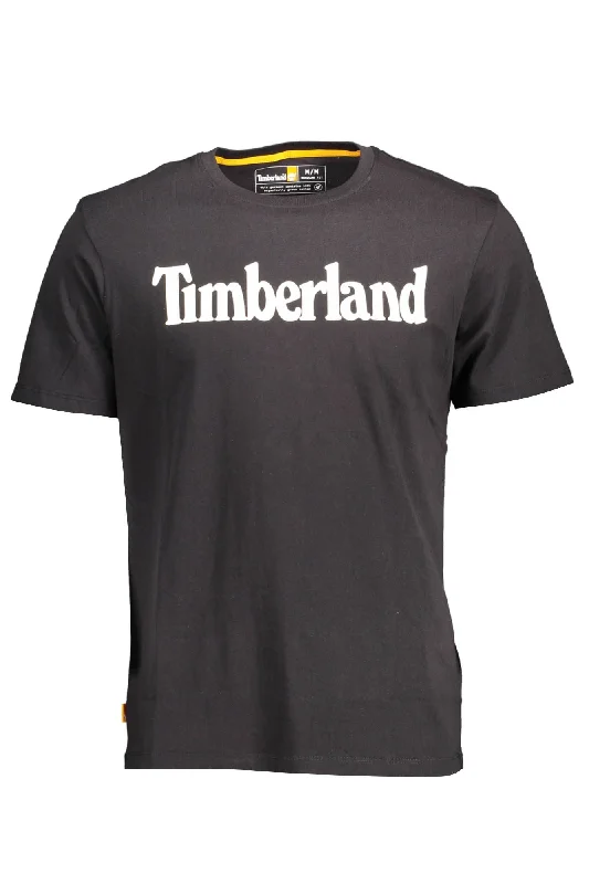 Black Cotton Men T-shirt-- Casual Formal Business