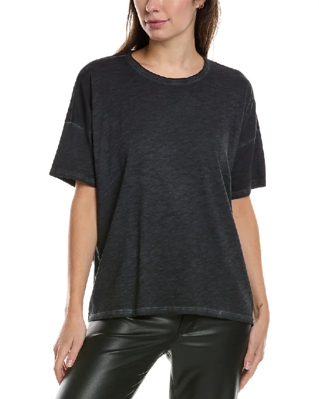 EILEEN FISHER Crewneck Boxy T-Shirt-- Rayon Fabric Velvet Fabric Corduroy Fabric