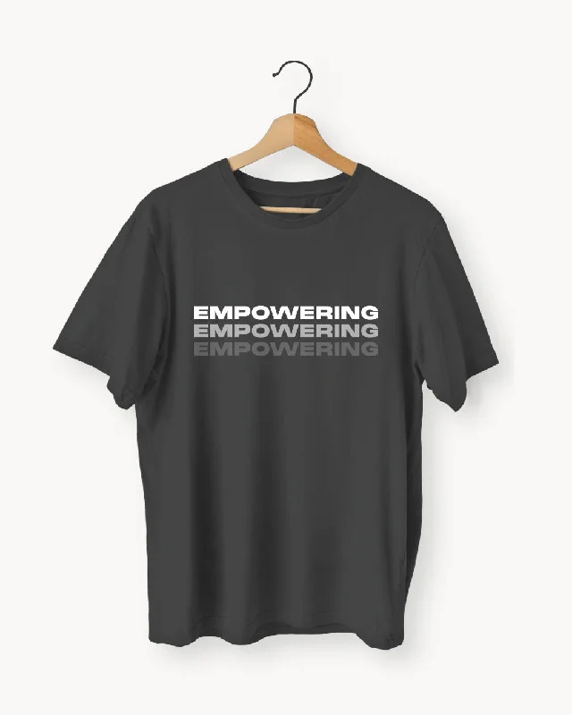 Empowering Goddess T-Shirt-- Welt Pockets Slit Pockets