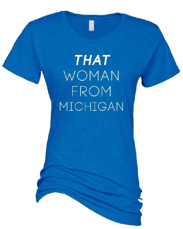 That Woman From Michigan Gretchen Whitmer Big Gretch T-Shirt-- Sequined Glittery Shiny