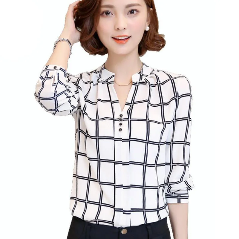 white plaid