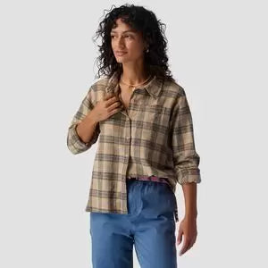 Backcountry Range Long-Sleeve Plaid Shirt-- Houndstooth Herringbone Solid