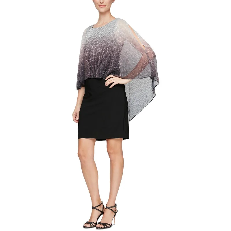 Plus Womens Polyester Sheath Dress Tunics Long Elegant
