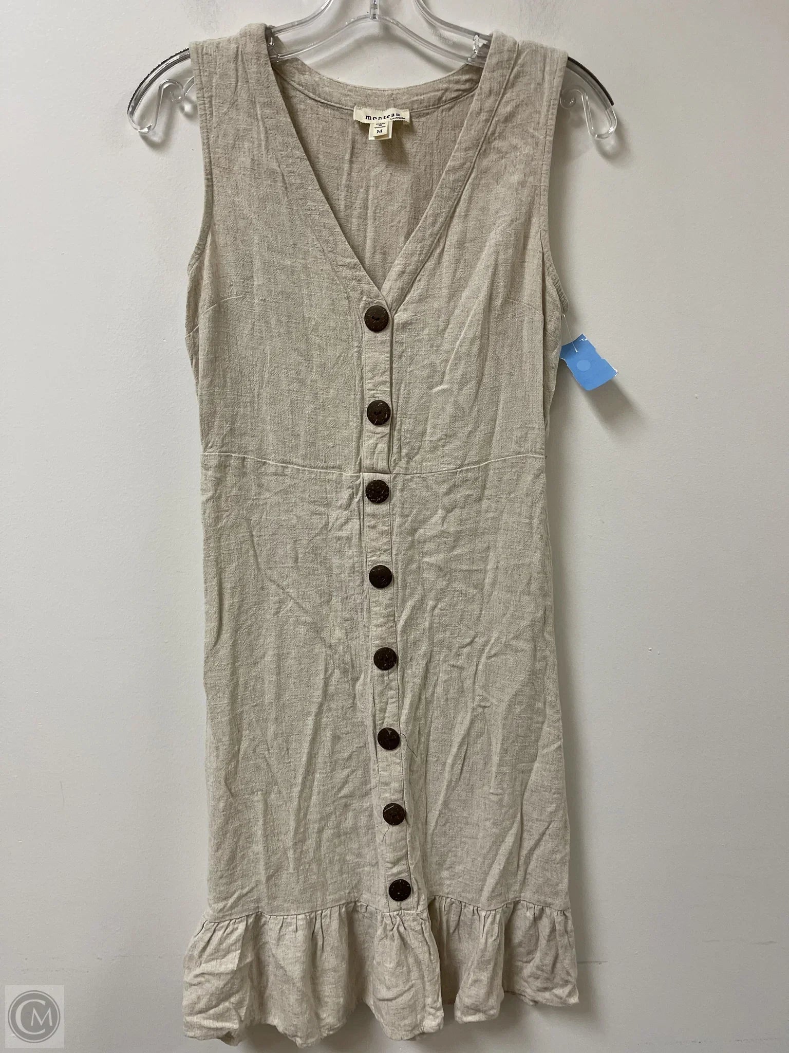 Dress Casual Midi By Monteau In Cream, Size: M Tunics Cozy soft