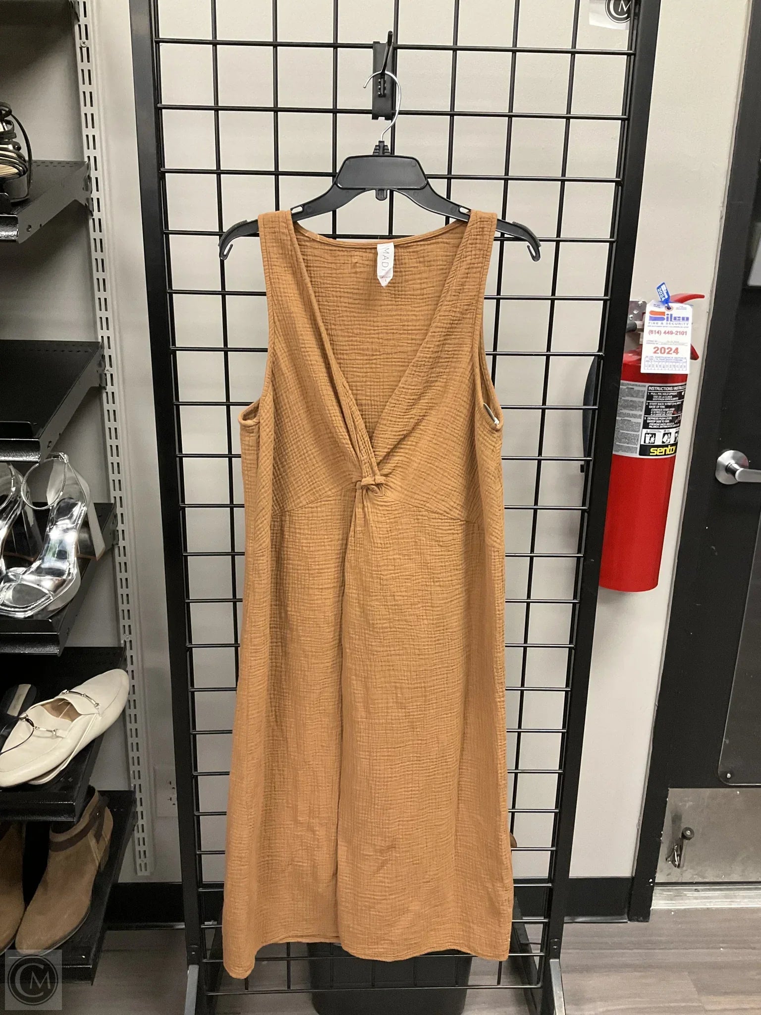 Dress Casual Midi By Amadi In Brown, Size: L Casual Short Summer