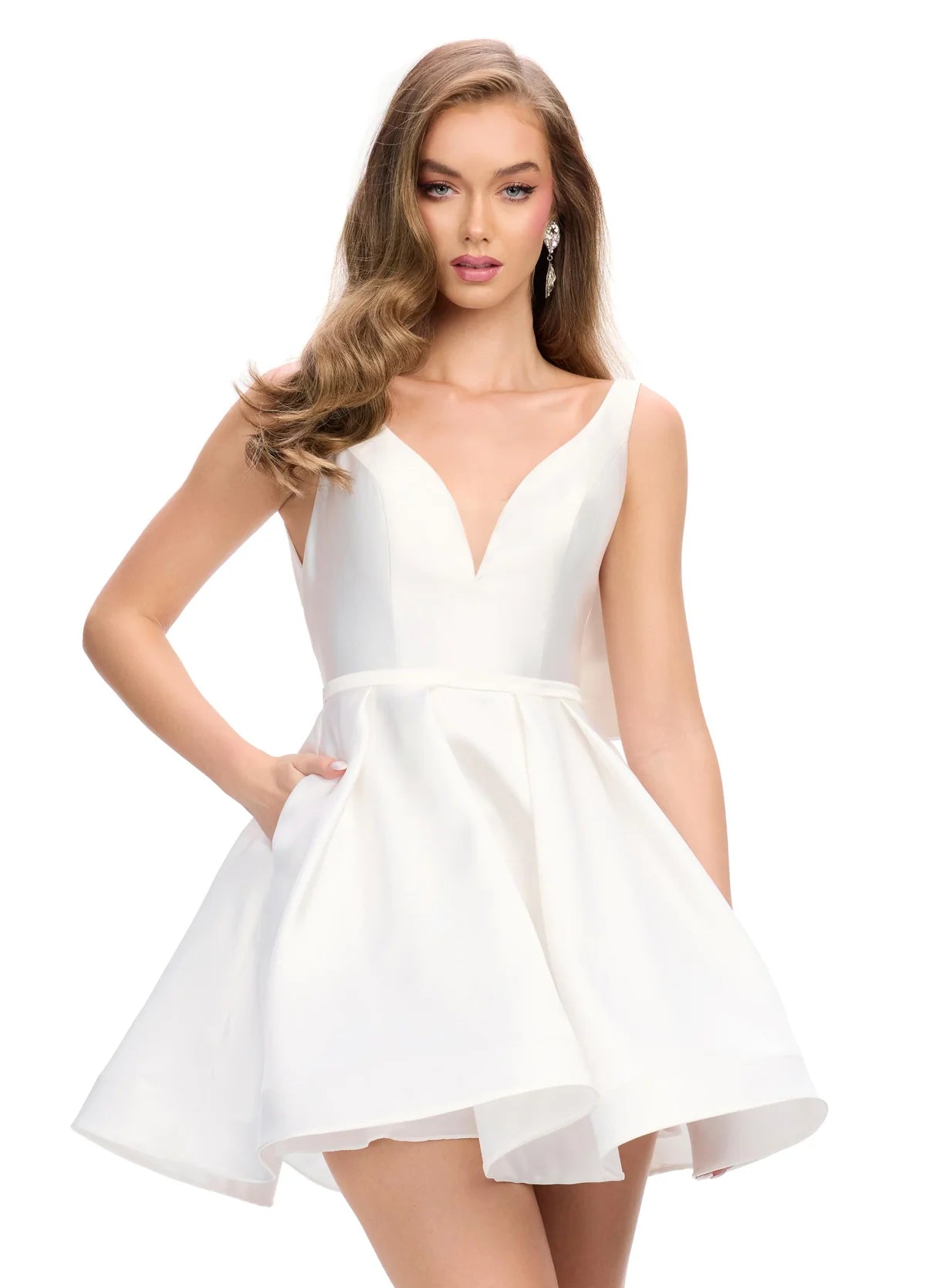 Kayali Mini Dress Fashionable Pleated Mini Dress