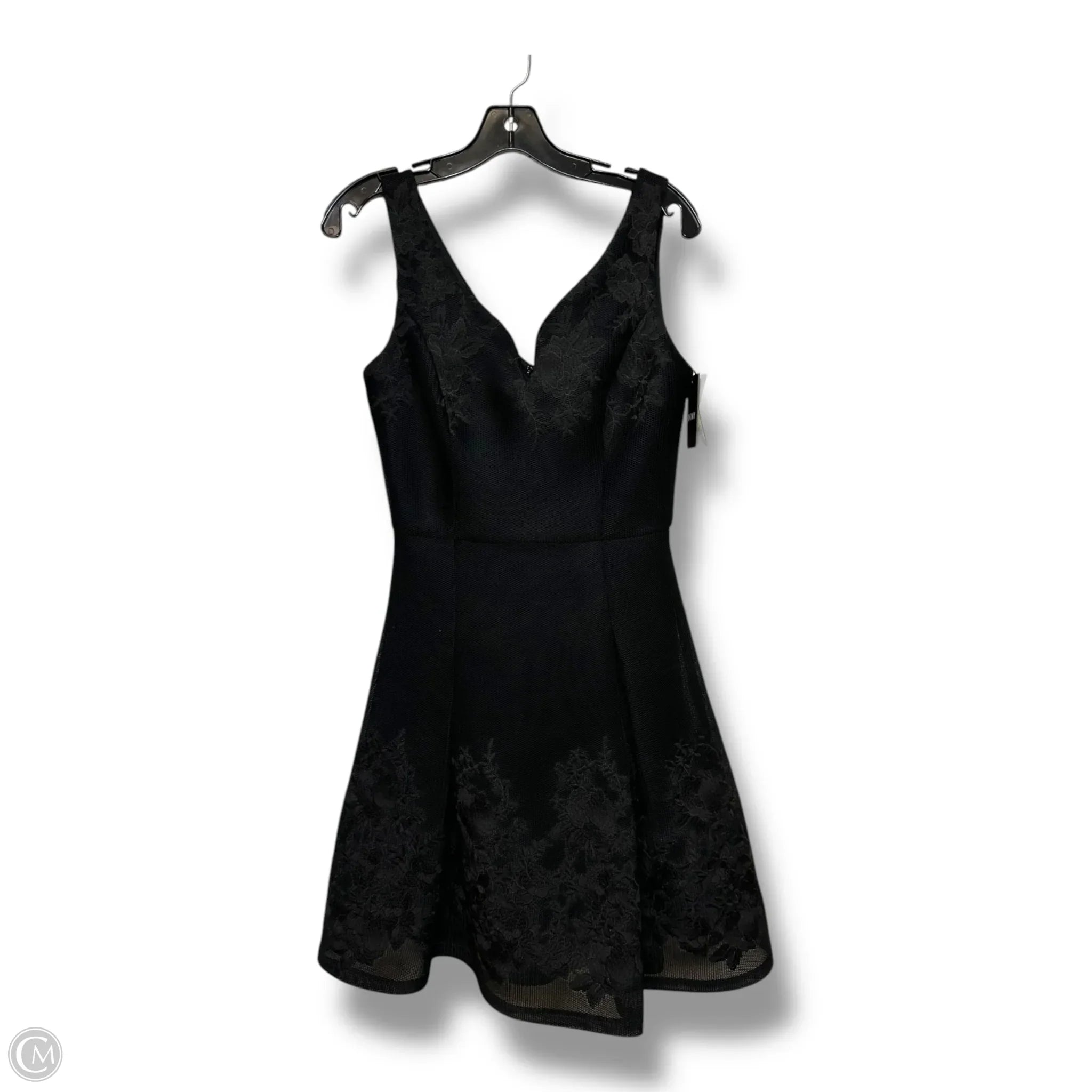 Dress Casual Short By Dkny In Black, Size: 4 Tunics Spring floral