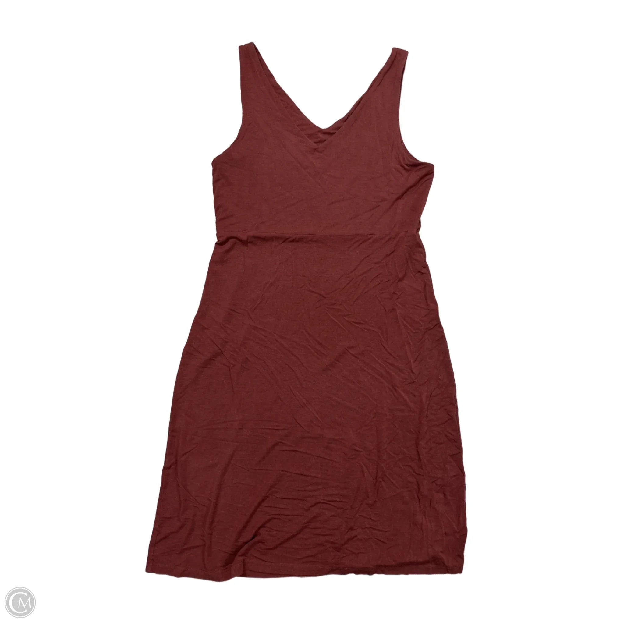 Dress Casual Midi By Athleta In Brown, Size: M Tunics Travel practical