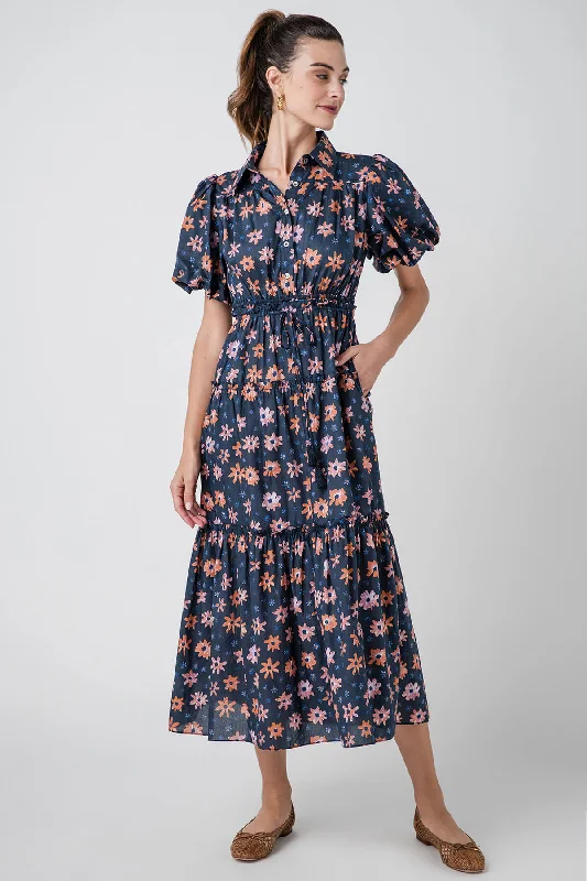 Pinch Floral Print Tiered Maxi Dress Tunics Fashionable trendy