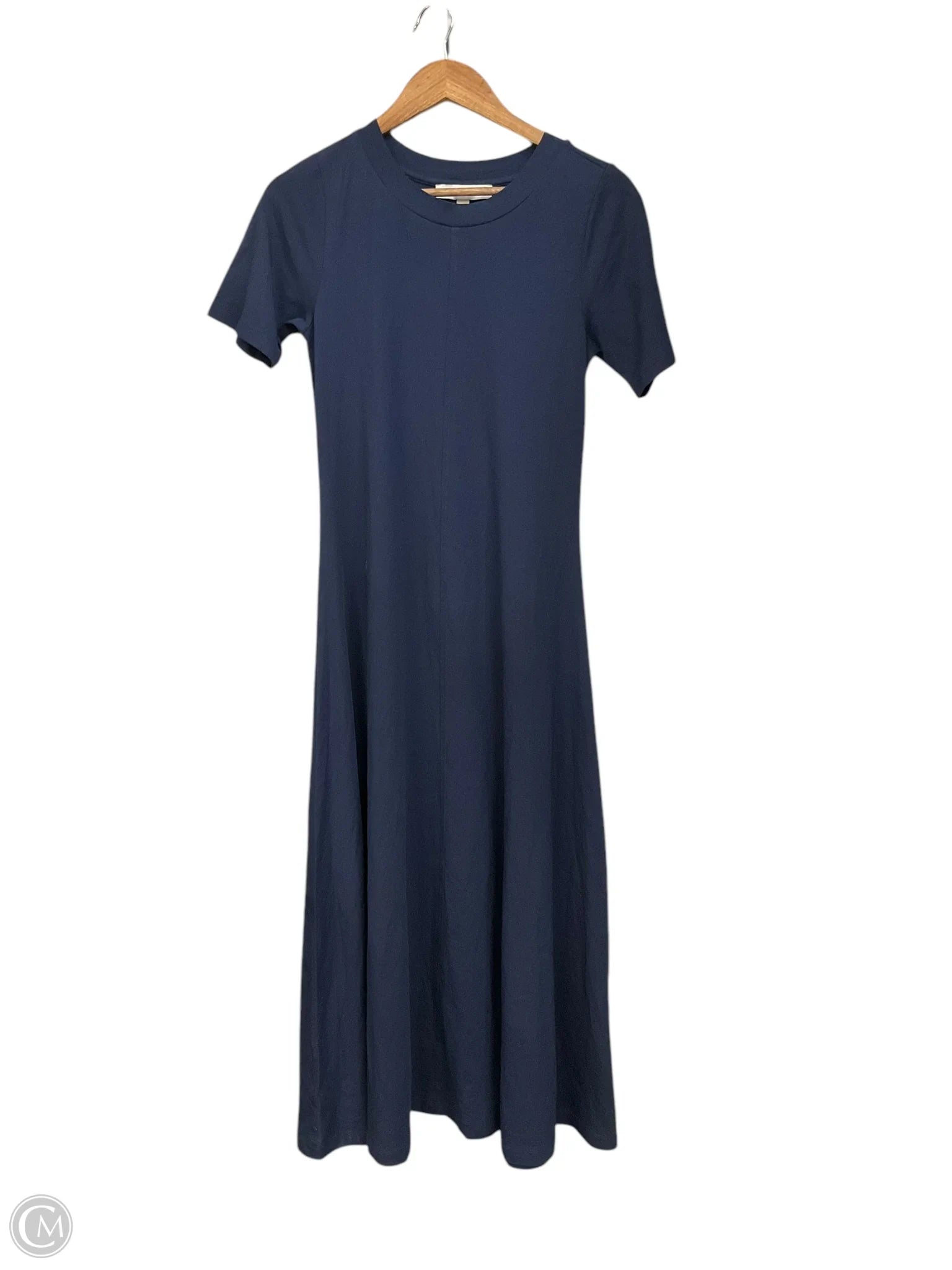 Dress Casual Midi By Loft In Navy, Size: S Tunics Denim casual