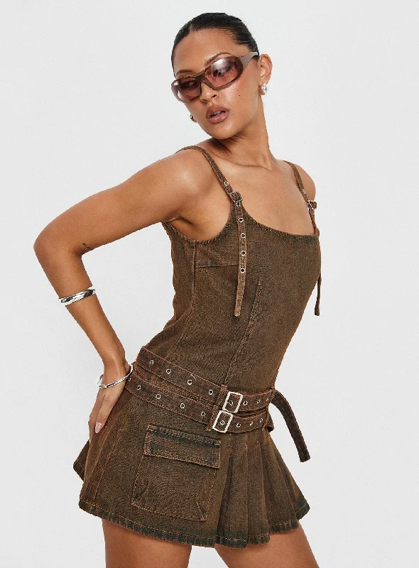 Biker Mini Dress Petrol Tunics Summer linen