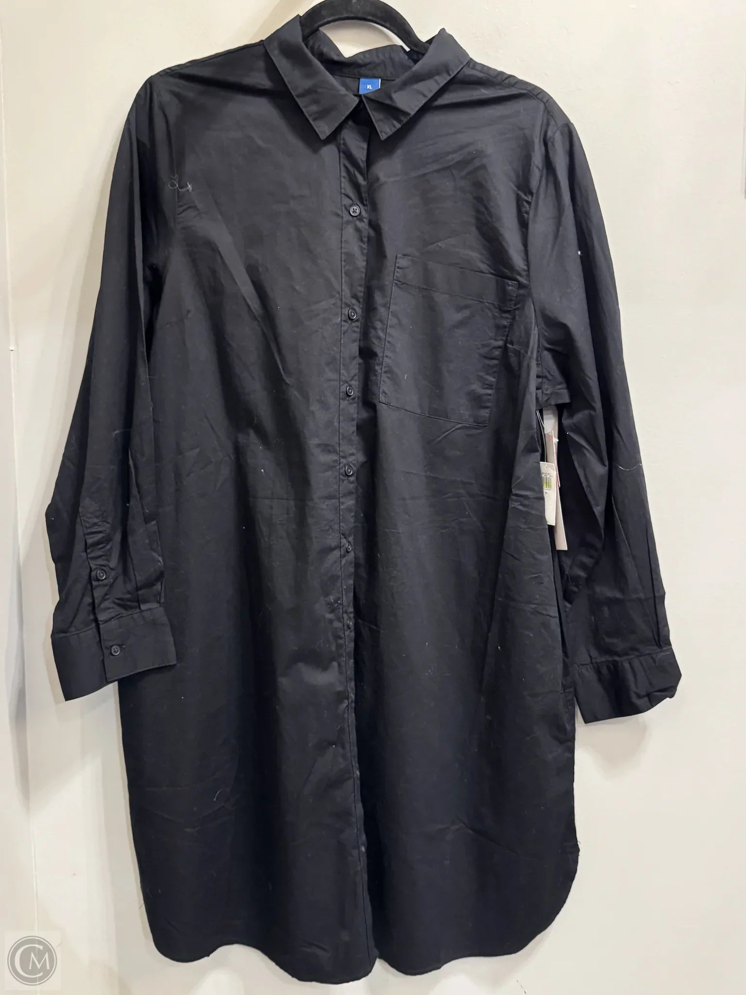Dress Casual Short By Old Navy In Black, Size: Xl Tunics Fall fleece