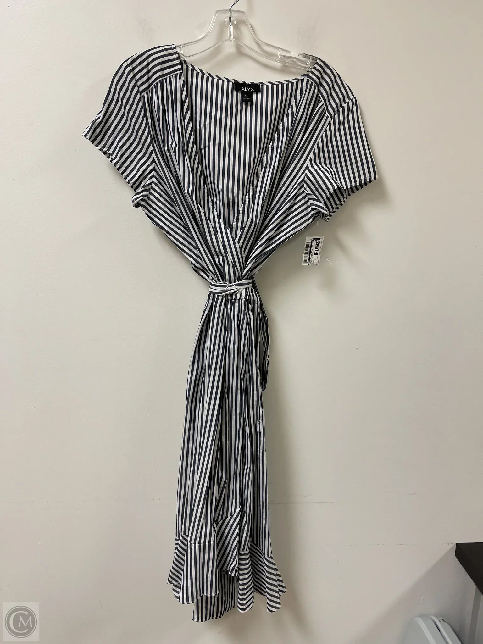 Dress Casual Maxi By Alyx In Geometric Pattern, Size: Xl Crew Neckline Casual
