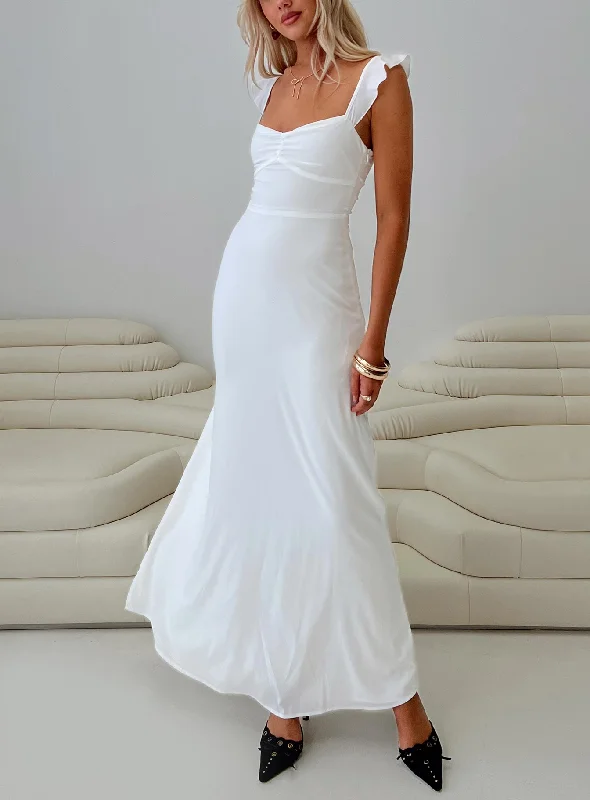 Landon Maxi Dress White Tunics Versatile stylish