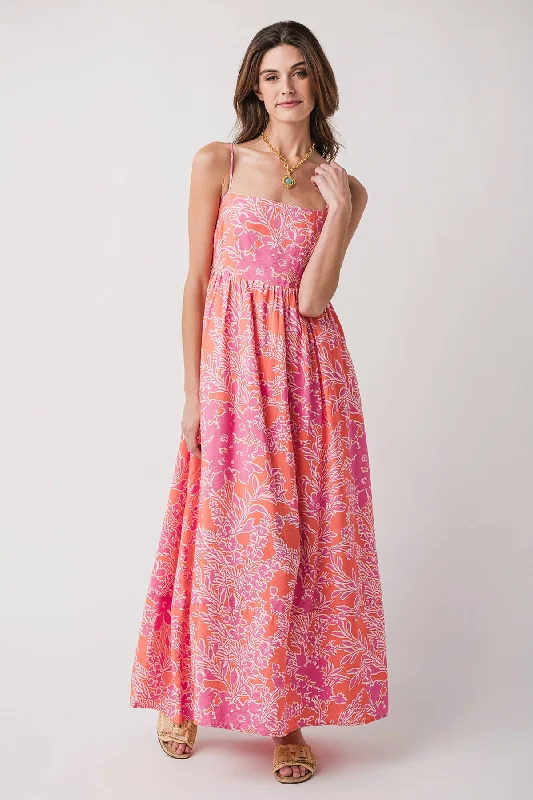 By Together Floral Spaghetti Strap Maxi Dress Tunics Designer luxury