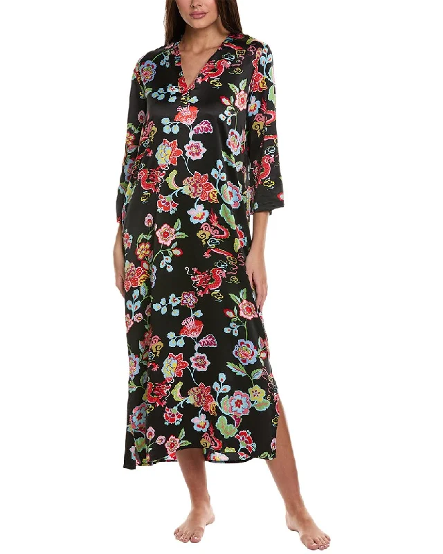 N Natori Fleur Dragon Night Dress Boatneck Modish Everyday