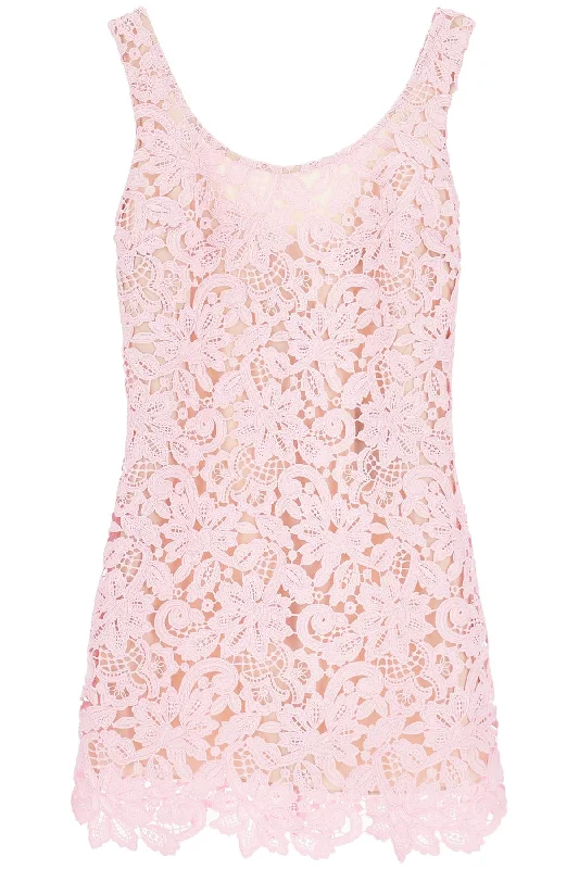 Self Portrait Sleeveless Mini Dress In Floral Tunics Fall fleece