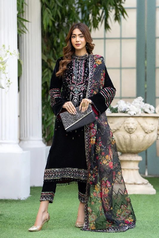 Velvet Artistry Ready to Wear Women Dress by ARWAH VAR7 Tunics Party sparkling