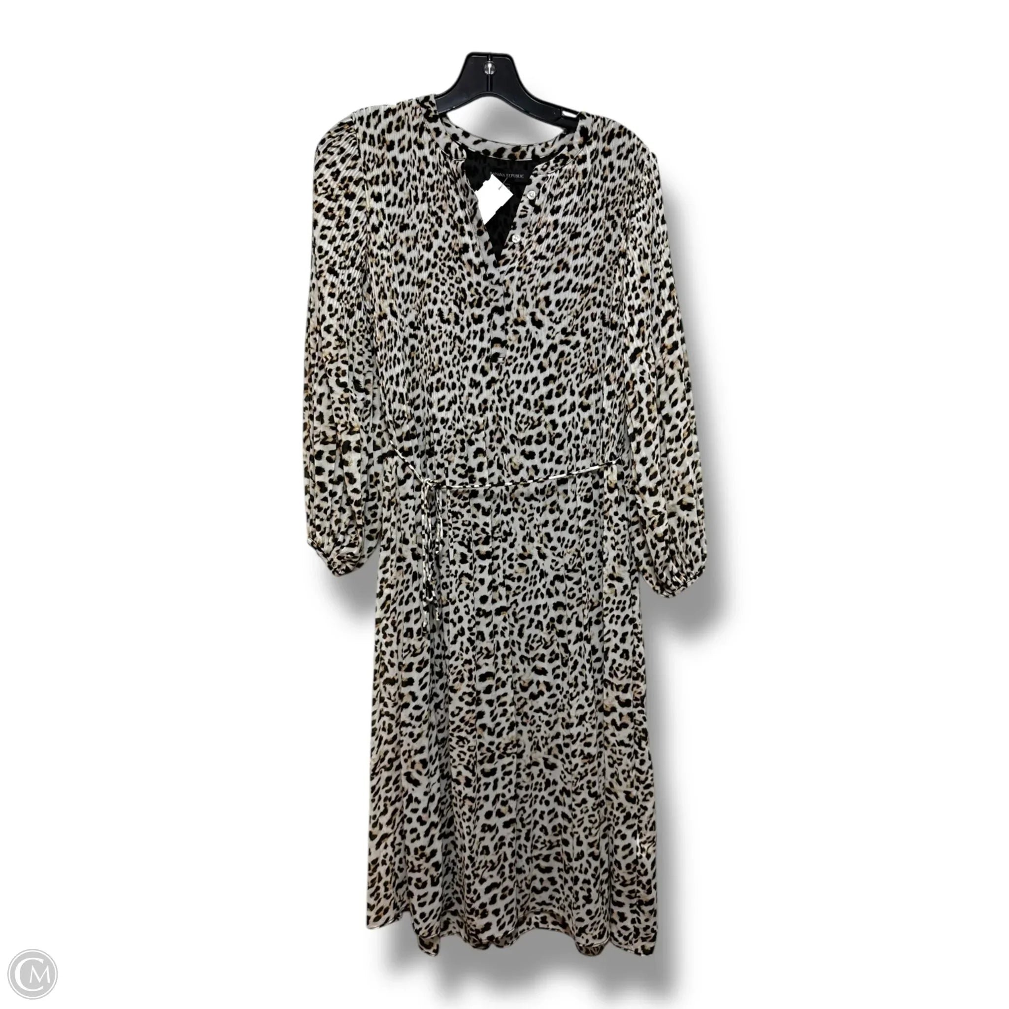 Dress Casual Midi By Banana Republic In Animal Print, Size: Xxs Tunics Lace romantic