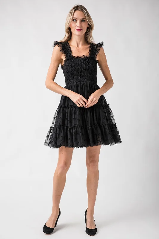 En Saison Casey Flutter Mini Dress Tunics Stylish elegant