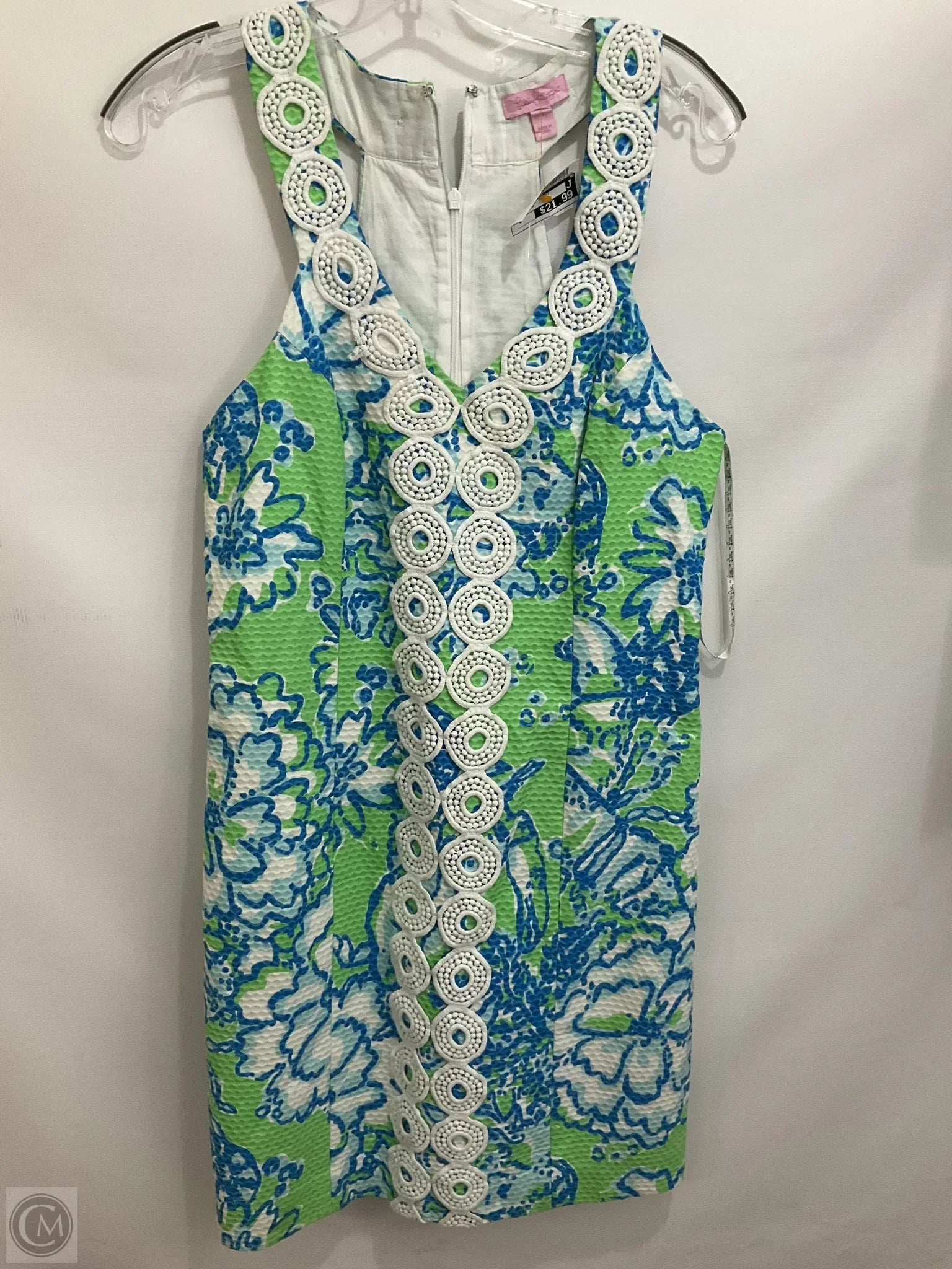 Dress Casual Short By Lilly Pulitzer In Blue & Green, Size: 8 Tunics Cozy soft
