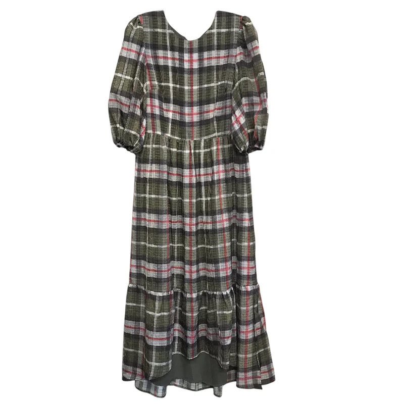 Dress Designer By All Saints In Plaid Pattern, Size:M Tunics Fashionable trendy