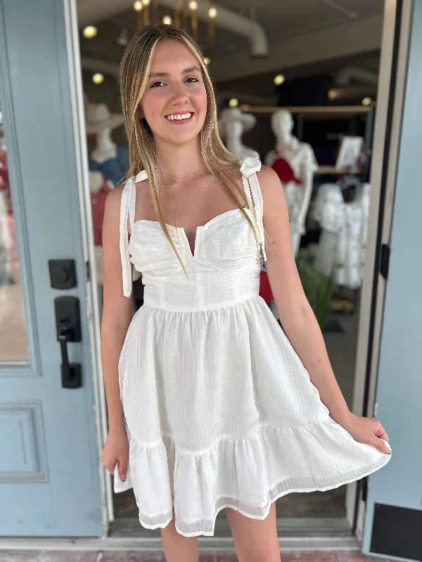 Tie Strap Mini Dress Fashionable Summer Mini Dress
