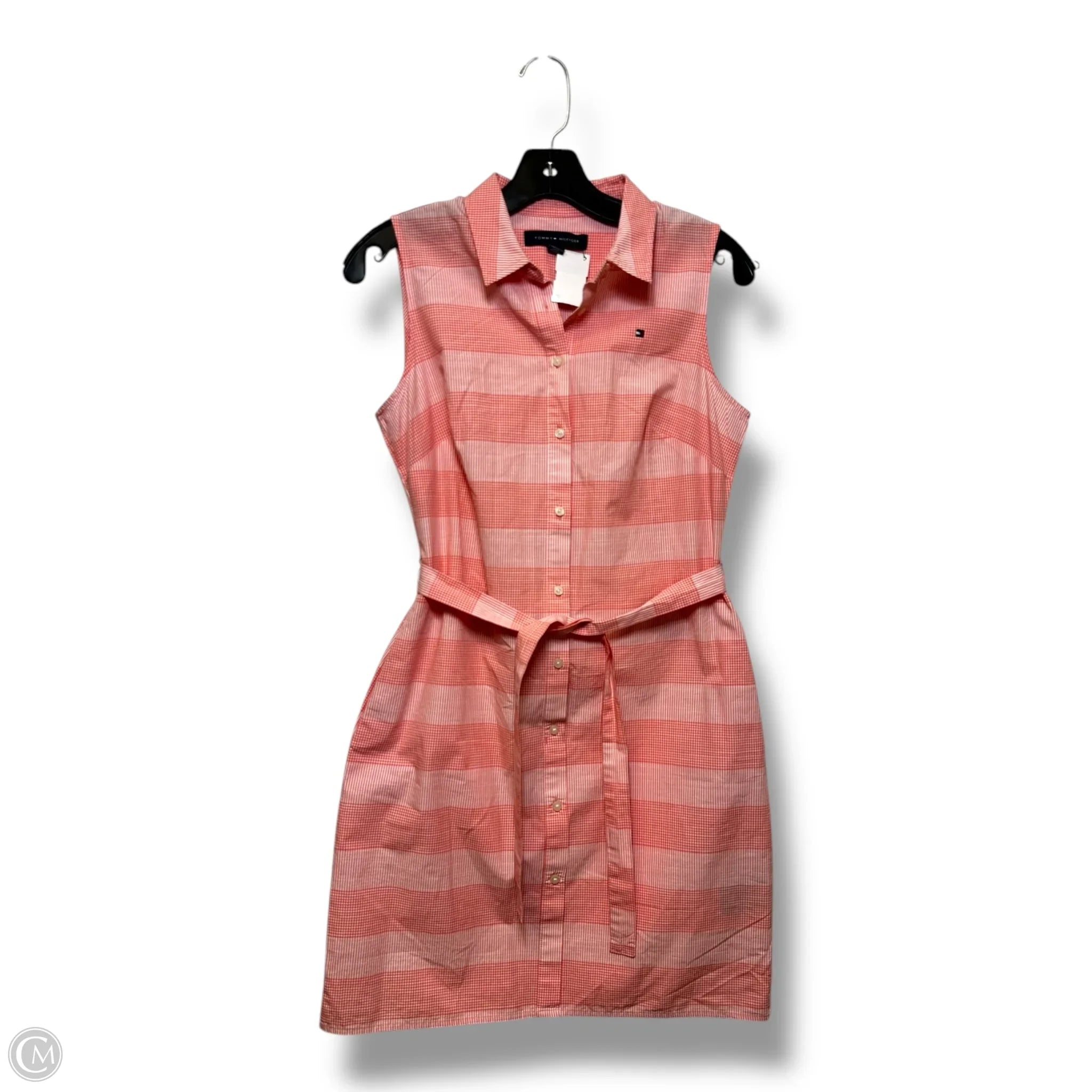 Dress Casual Short By Tommy Hilfiger O In Coral, Size: 4 Tunics Summer linen