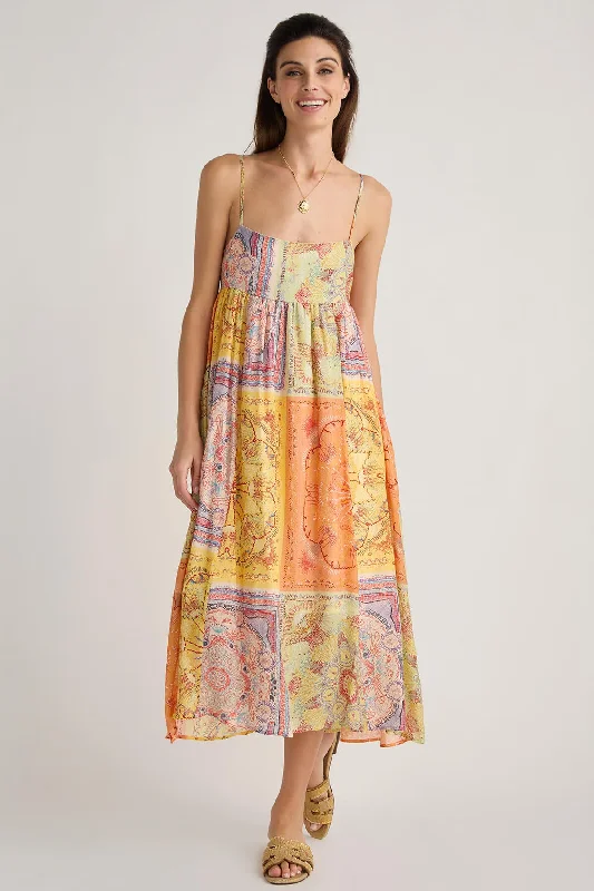 THML Patchwork Maxi Dress Tunics Seasonal trendy