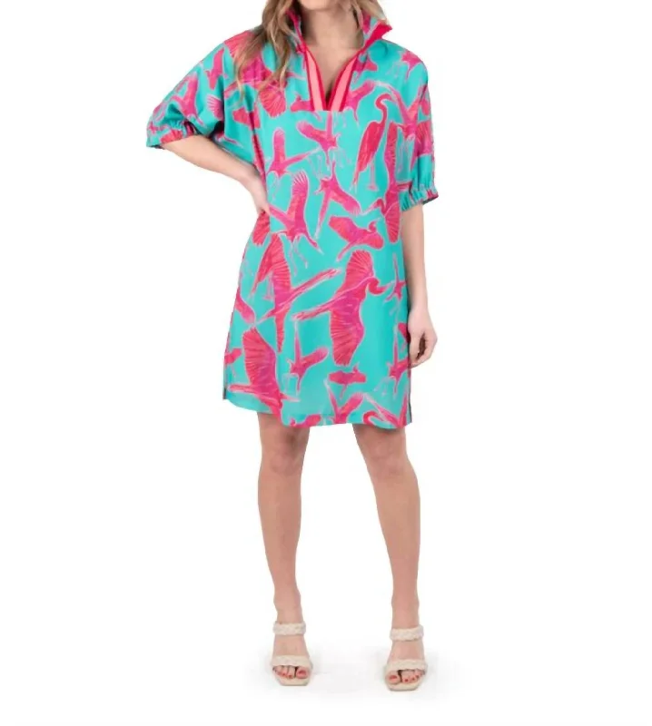 Poppy Dress In Avian Retreat Tunics Solid Classic