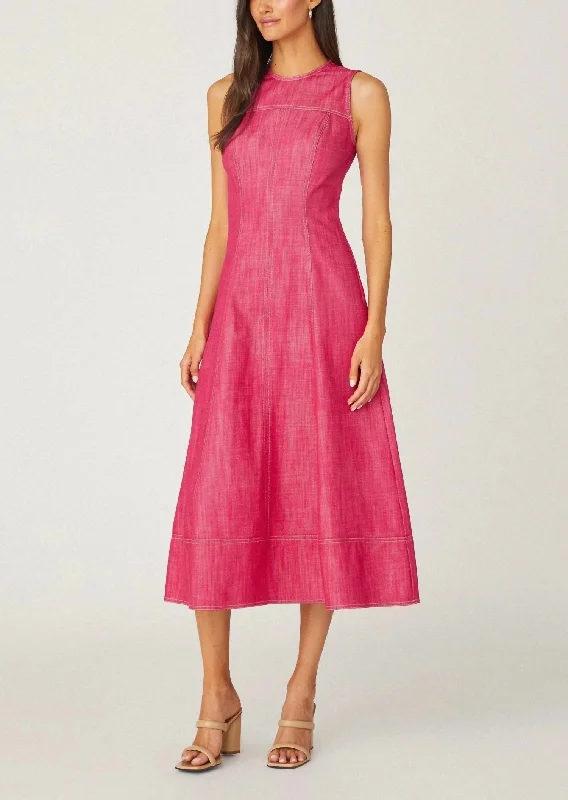 Cora Dress In Strawberry Bodycon Club Sequined