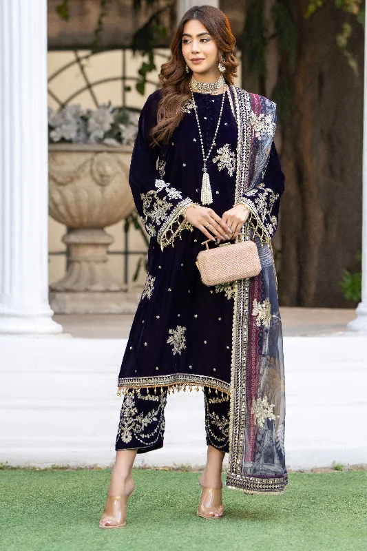 Velvet Artistry Ready to Wear Women Dress by ARWAH VAR4 Halter Neckline Beach