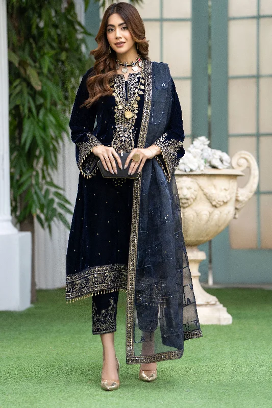 Velvet Artistry Ready to Wear Women Dress by ARWAH VAR6 Tunics Stylish elegant