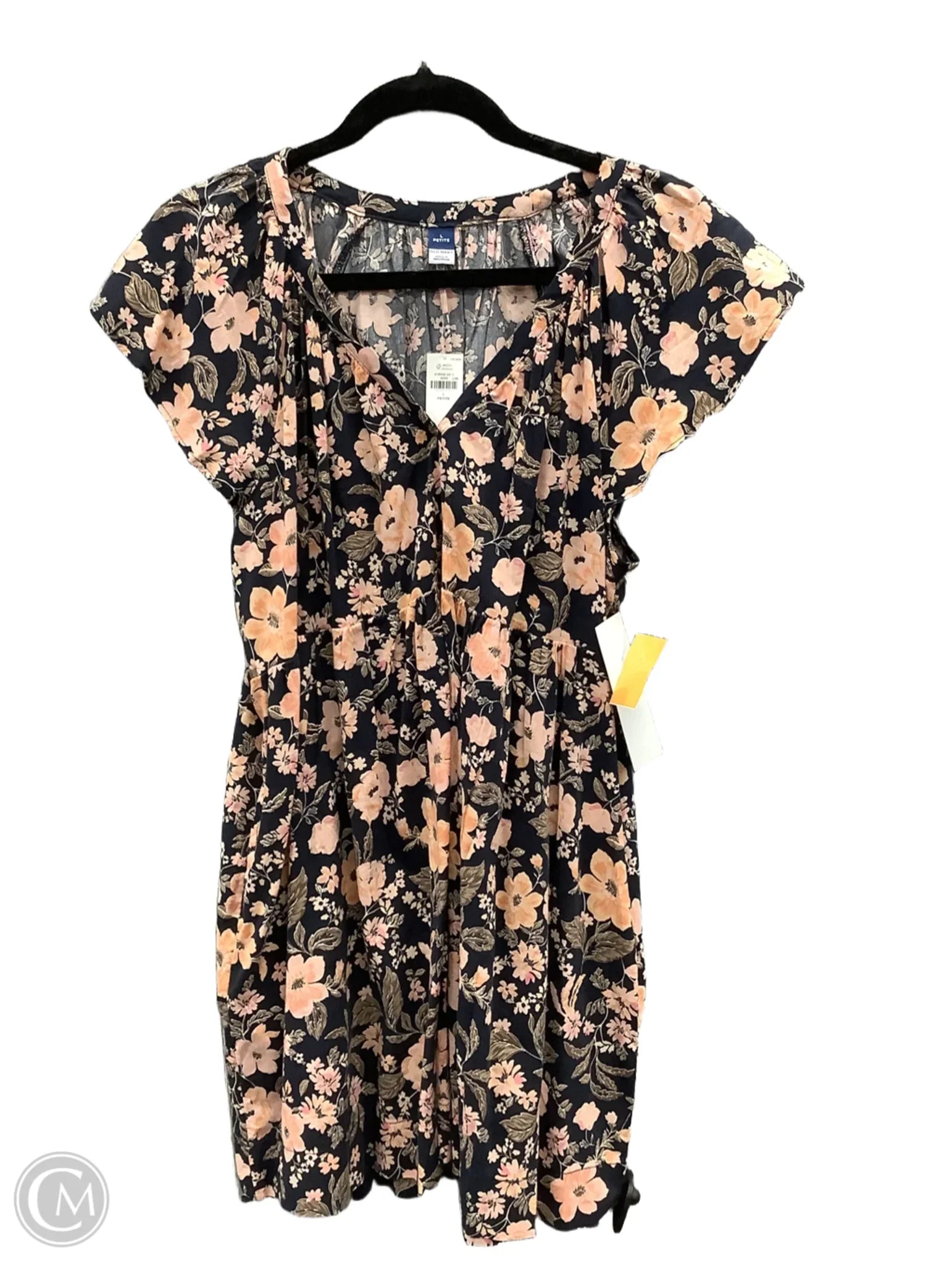 Dress Casual Midi By Old Navy In Floral Print, Size: Lp Tunics Wedding white