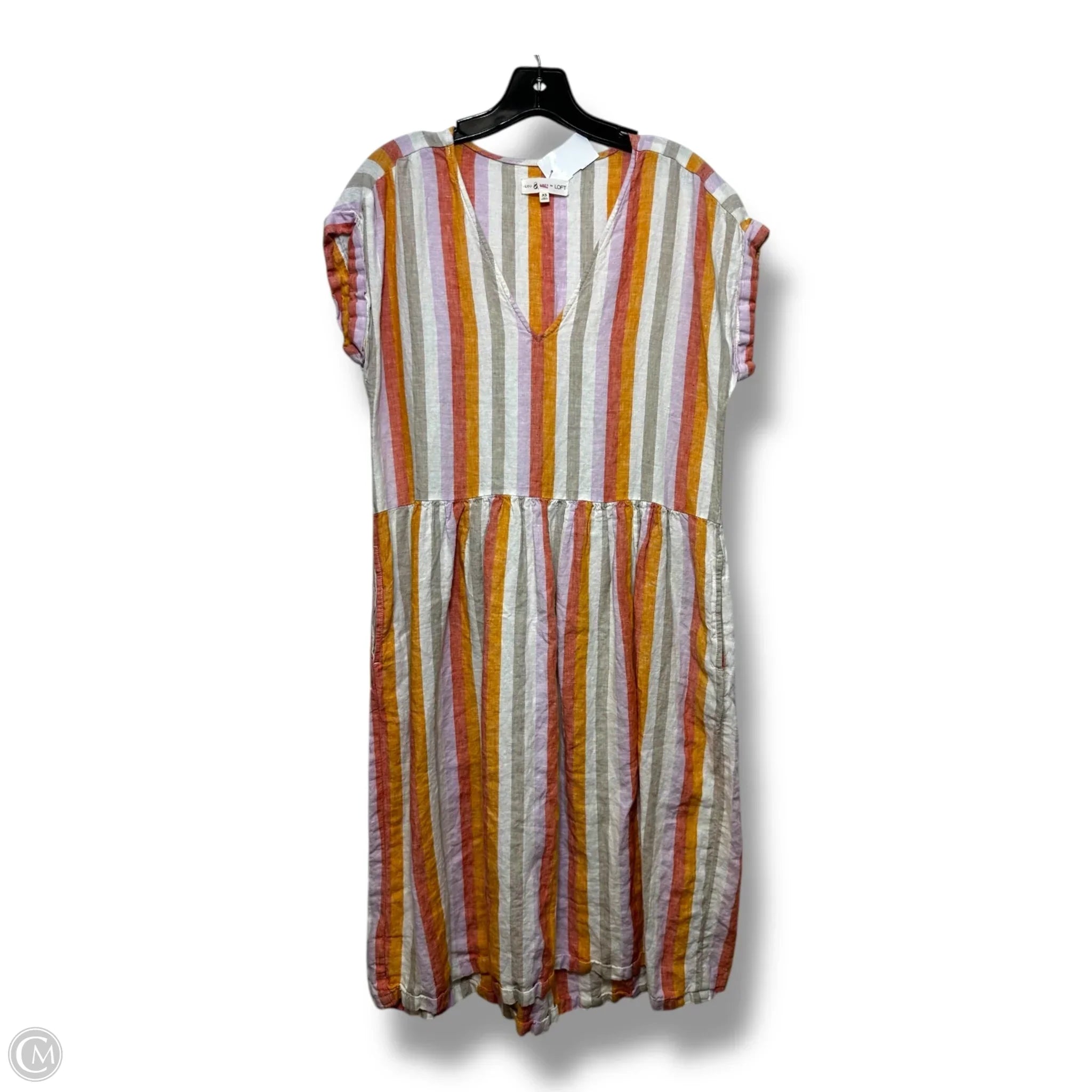 Dress Casual Short By Lou And Grey In Striped, Size: Xs Tunic Top Casual
