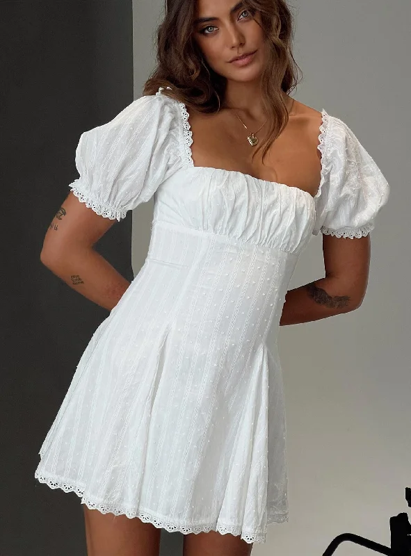 Rabatia Mini Dress White Tunics Business professional