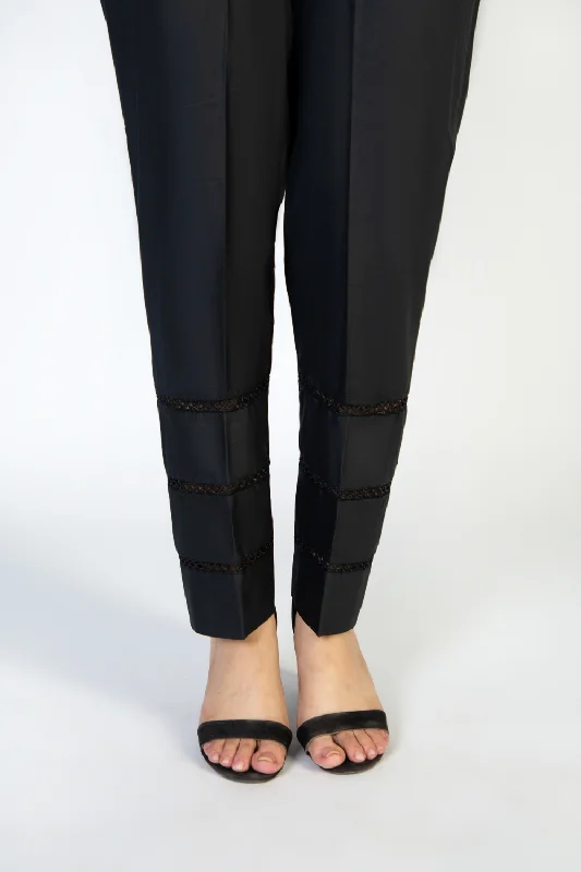 Dyed Cambric Trouser Trousers Silk Elegant