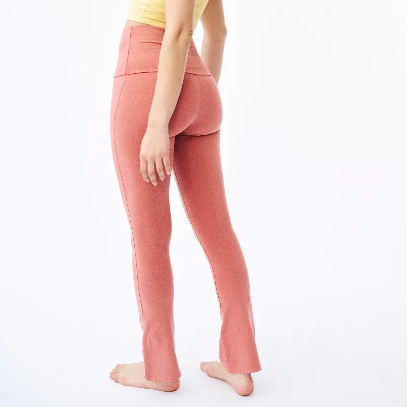 High-Waist Mini-Flared Legging Trendy High-Compression Leggings